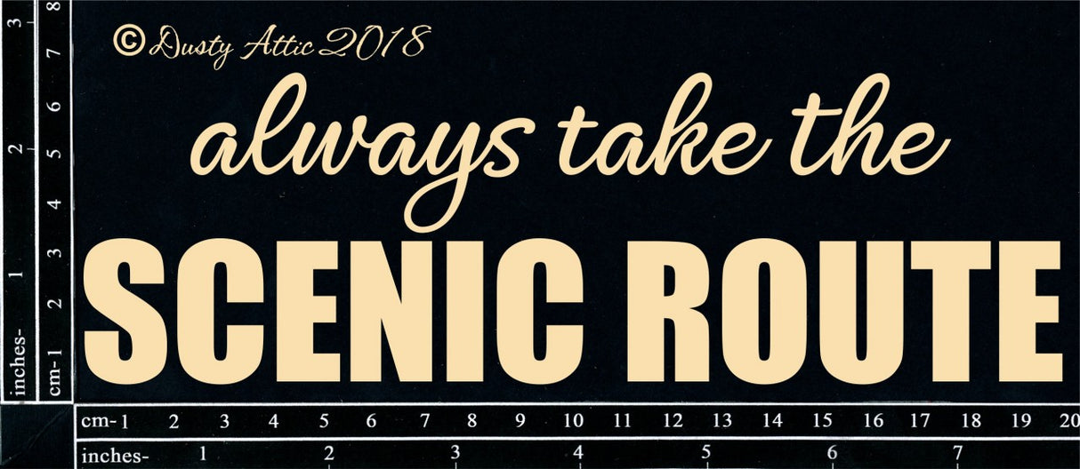 Always Take The Scenic Route image 0