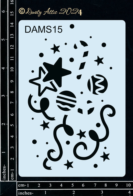Dusty Mini Stencil 15 – Confetti image 0