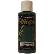 Stamperia Allegro Paint 60ml - Petroleum Green image 0