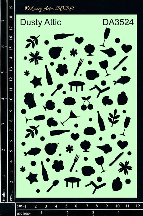Kitchen Bits Stencil image 0