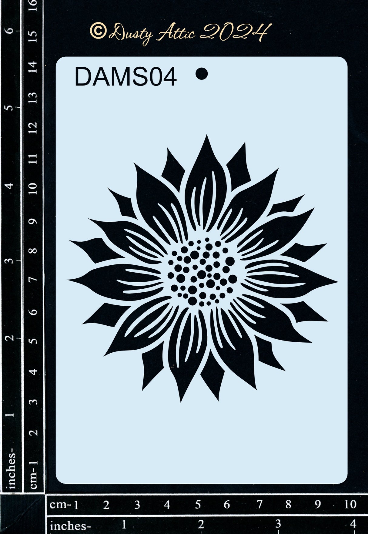 Dusty Mini Stencil 4 – Sunflower image 0