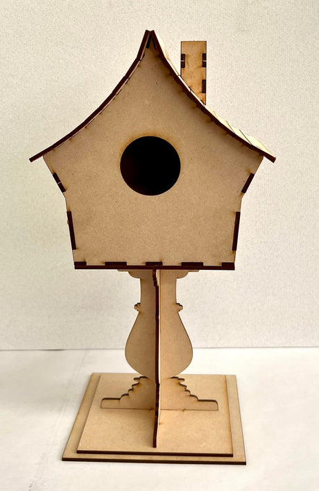 MDF Bird House on stand image 1