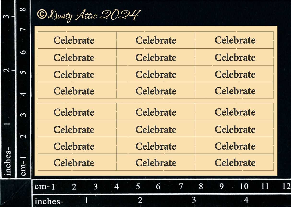 Mini Card Sentiments - Celebrate image 0