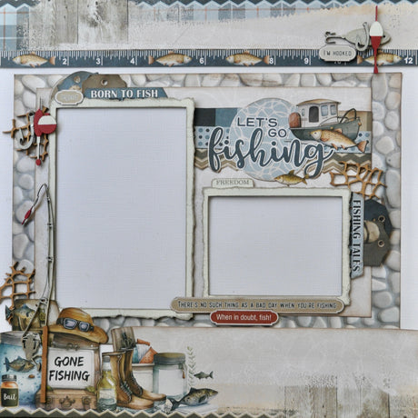 Designer Scrapbooking Kit - Let's Go Fishing image 0