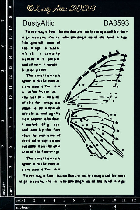Winged Script Stencil image 0