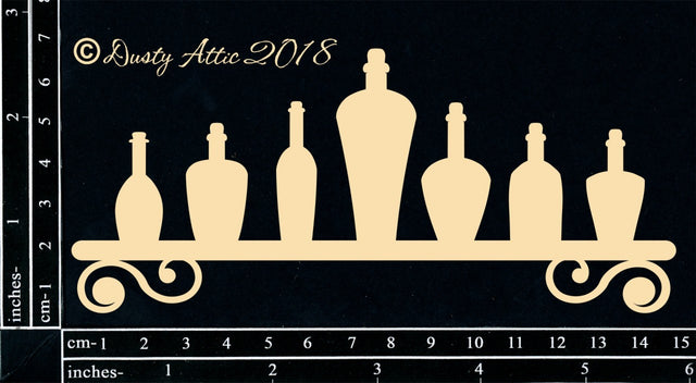 Bottles on a Shelf image 0
