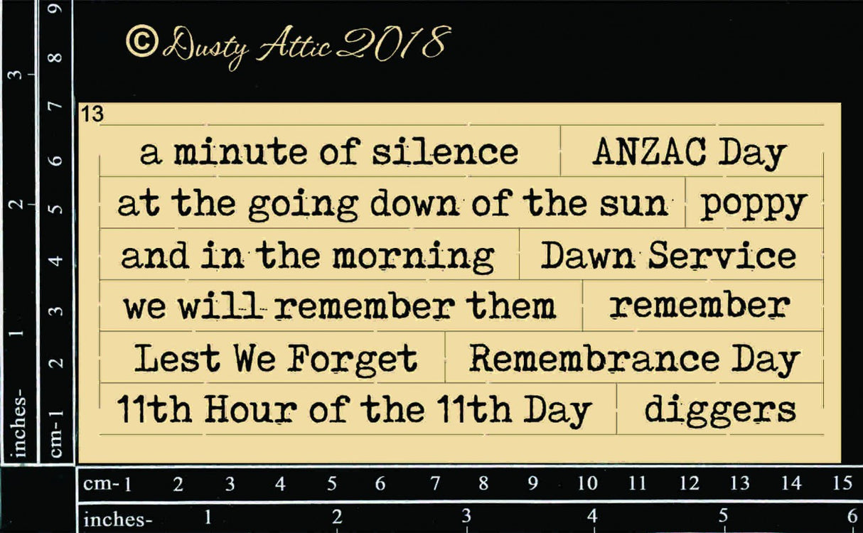 Wordpl@y #13 (ANZAC) image 0