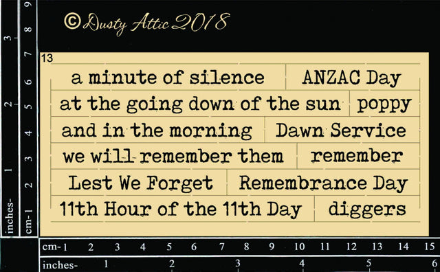 Wordpl@y #13 (ANZAC) image 0