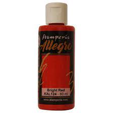 Stamperia Allegro Paint 60ml - Bright Red image 0