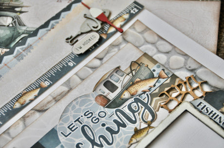 Designer Scrapbooking Kit - Let's Go Fishing image 1