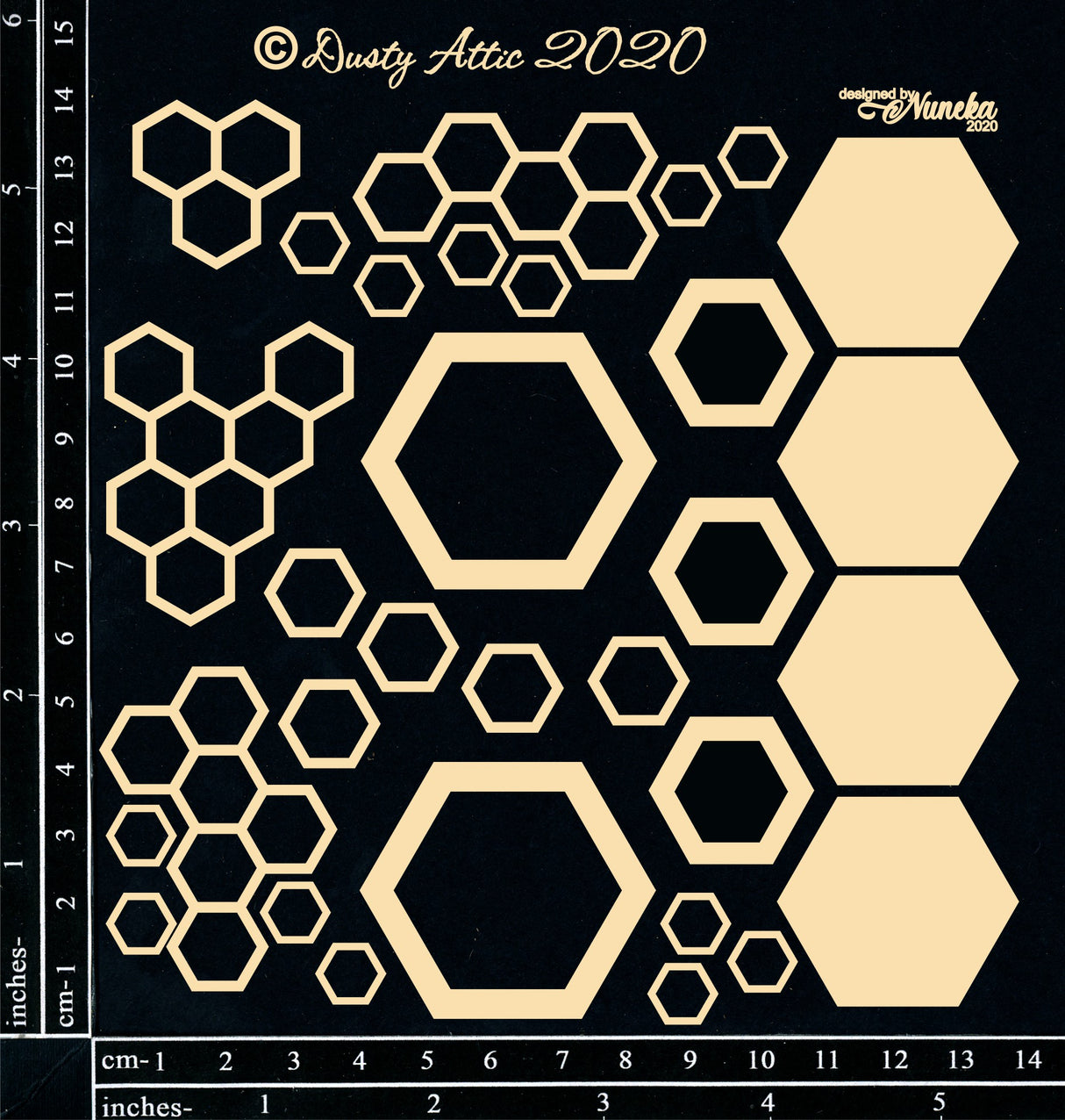Hexagons - by Nuneka image 0