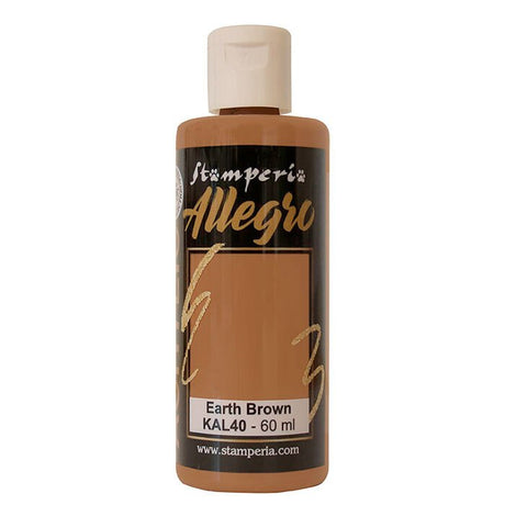 Stamperia Allegro Paint 60ml - Earth Brown image 0