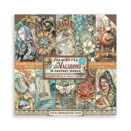 Stamperia Scrapbooking Pad 12" - Sir Vagabond in Fantasy World image 0