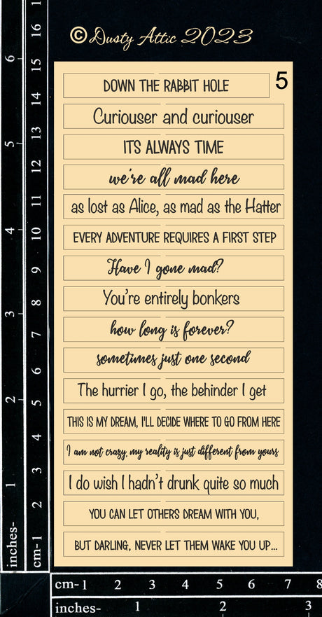 Word Strips #5 - Alice image 0