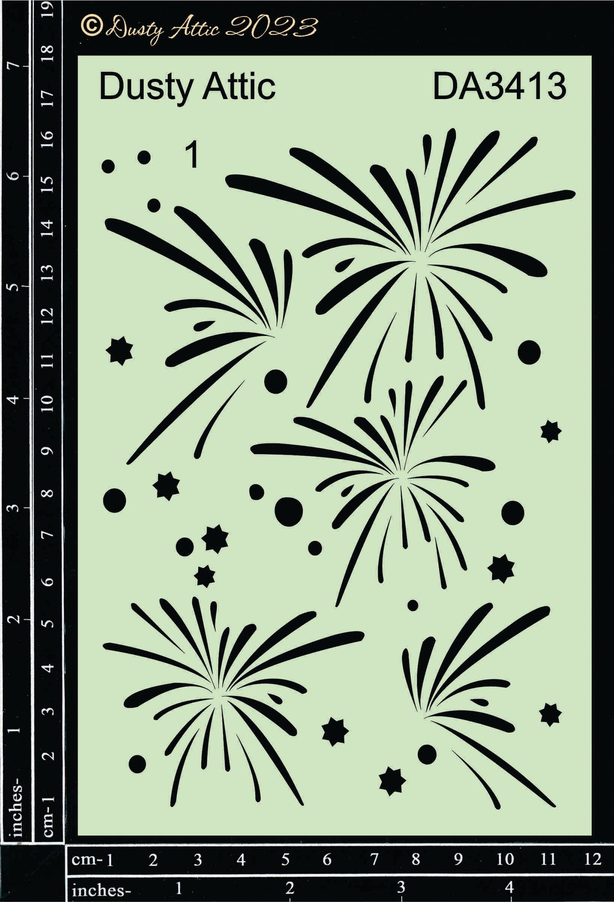 Fireworks Stencil #1 image 0