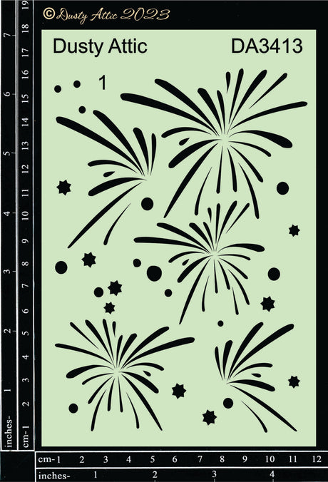 Fireworks Stencil #1 image 0