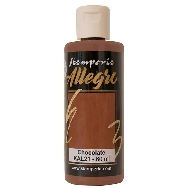 Stamperia Allegro Paint 60ml - Chocolate image 0