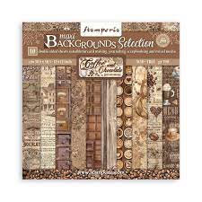 Stamperia Scrapbooking Pad 12" - Coffee and Chocolate Backgrounds image 0