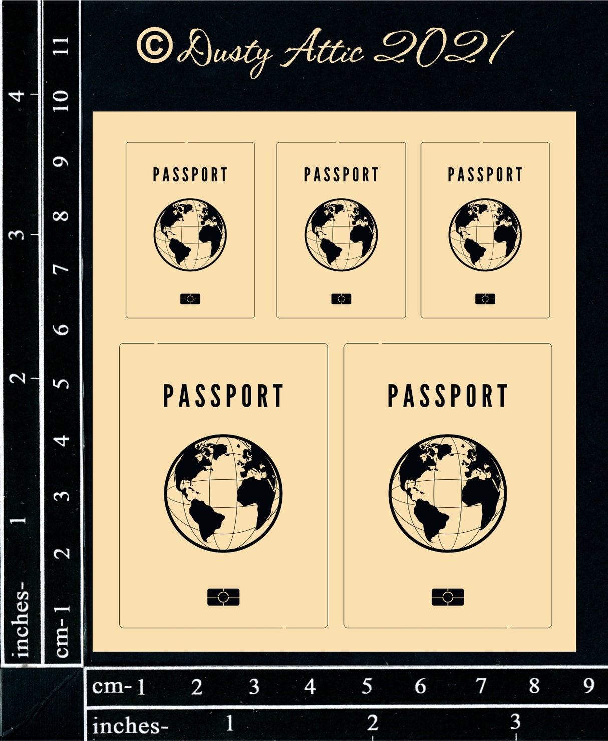 Mini Passports (Blue) image 0