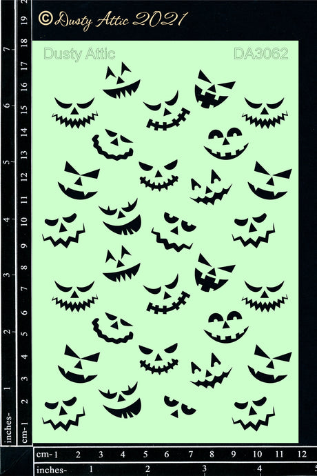 Spooky Faces Stencil image 0