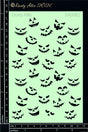 Spooky Faces Stencil image 0