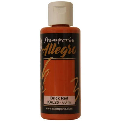 Stamperia Allegro Paint 60ml - Brick Red image 0