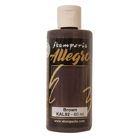 Stamperia Allegro Paint 60ml - Brown image 0