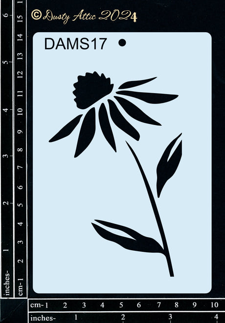 Dusty Mini Stencil 17 – Daisy image 0