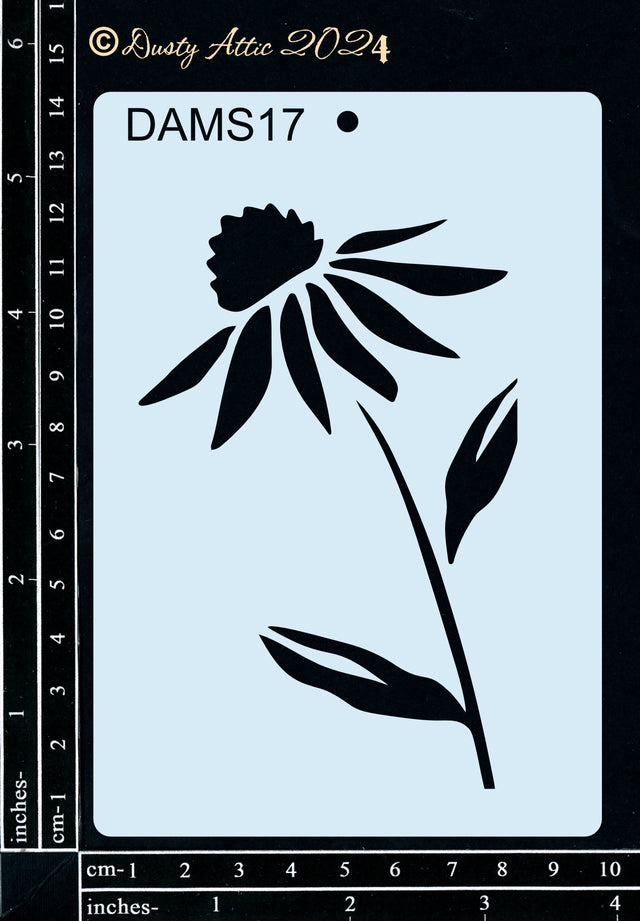 Dusty Mini Stencil 17 – Daisy image 0