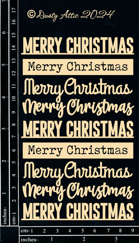 Card Sentiments 12 - Merry Christmas image 0