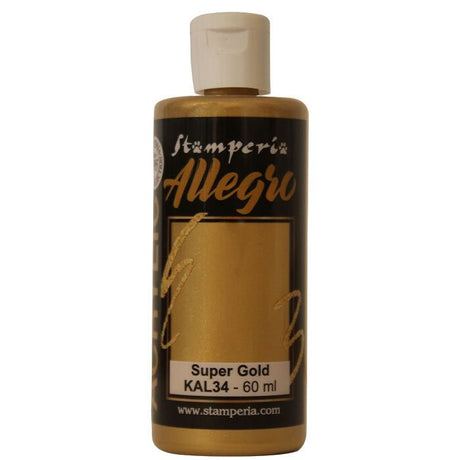 Stamperia Allegro Paint 60ml - Super Gold image 0