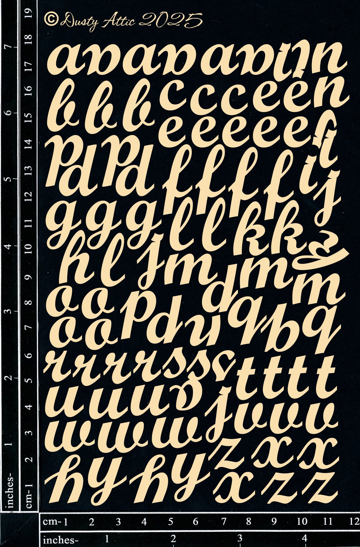 Alpha Script ABC set – The Dusty Attic