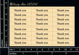 Mini Card Sentiments - Thank You image 0