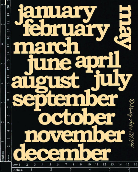 Calendar Months - 12pc image 0