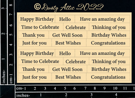 Mini Card Sentiments 16 - MIXED image 0