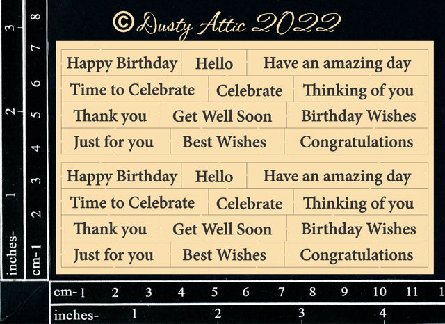 Mini Card Sentiments 16 - MIXED image 0