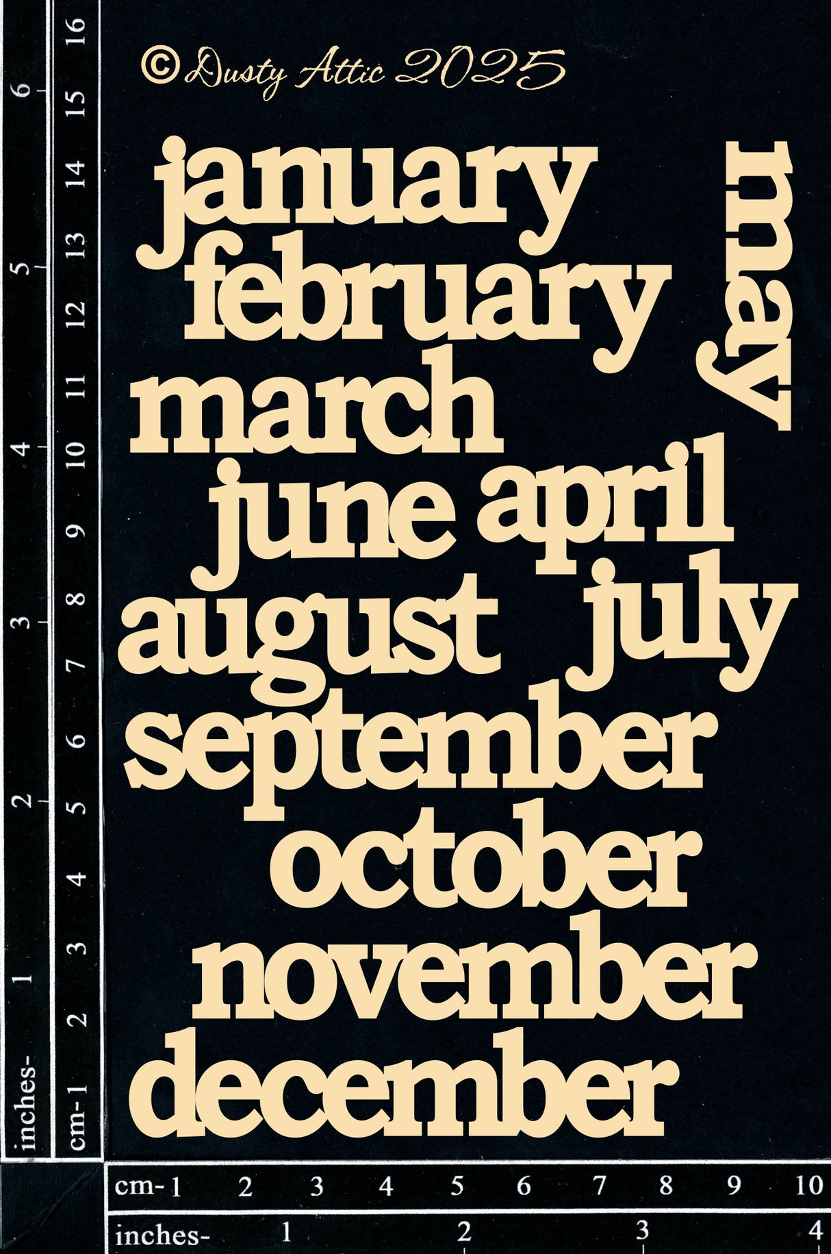 Mini Calendar Months #2