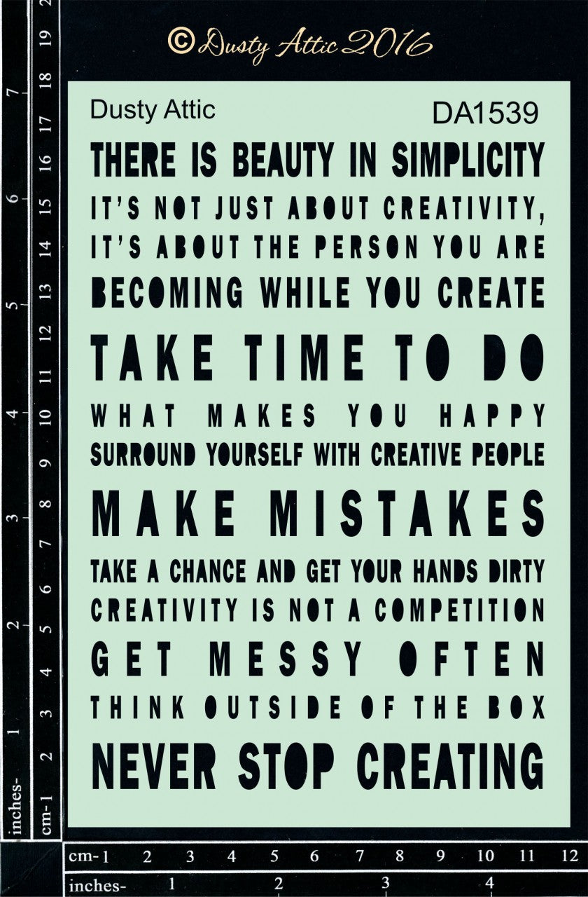 Words of Wisdom Stencil image 0