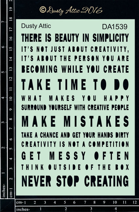 Words of Wisdom Stencil image 0