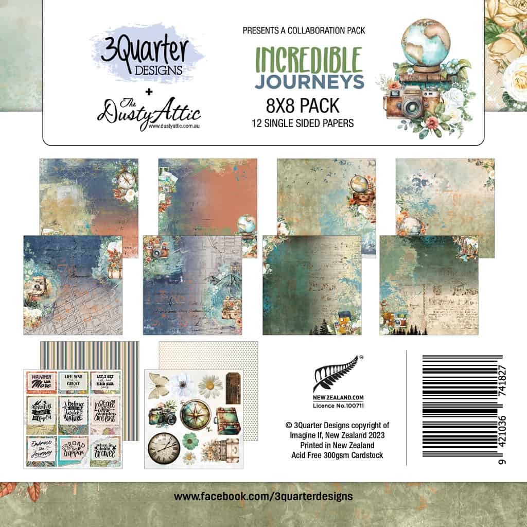 3 Quarter Designs - Incredible Journeys Collection 8x8 image 0