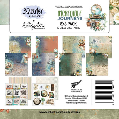 3 Quarter Designs - Incredible Journeys Collection 8x8 image 0