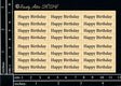 Mini Card Sentiments - Happy Birthday image 0