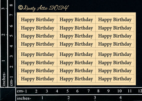 Mini Card Sentiments - Happy Birthday image 0