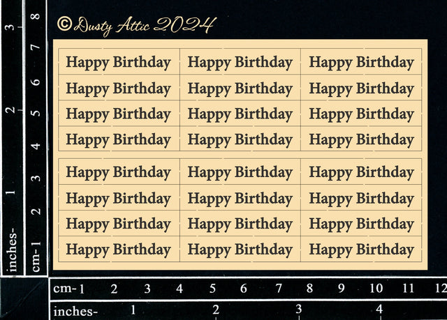 Mini Card Sentiments - Happy Birthday image 0