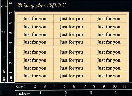 Mini Card Sentiments - Just for You image 0