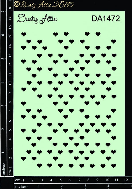Mini Heart Stencil image 0