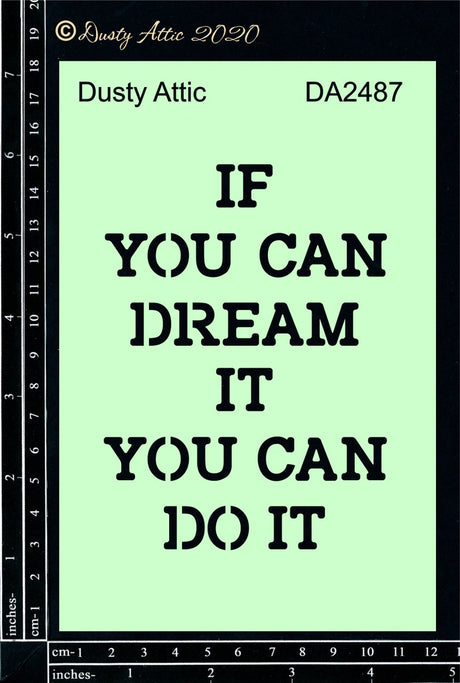 If You Can Dream Stencil image 0