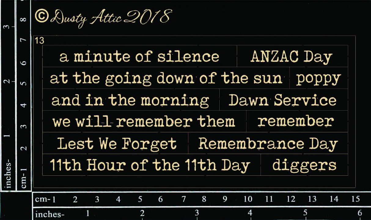 Wordpl@y #13 BLACK (ANZAC) image 0