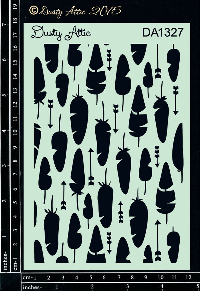 Feathers & Arrows Stencil image 0