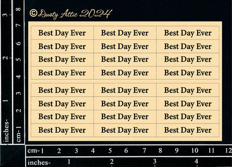 Mini Card Sentiments - Best Day Ever image 0